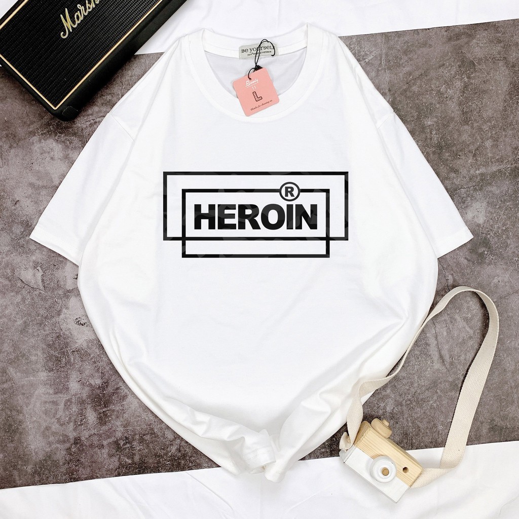 Áo thun nam nữ, Áo thun tay lỡ nam nữ size 40-80KG - HERION