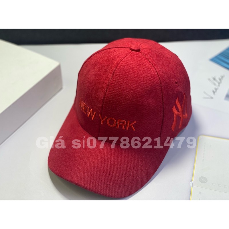 Nón kết nỉ nhung thêu chữ nêw thời trang nam nữ