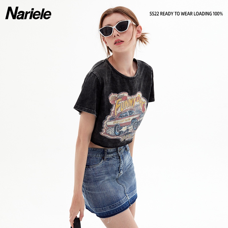 Áo Thun Cotton Ngắn Tay In Họa Tiết Thời Trang Mùa Hè Dành Cho Nữ