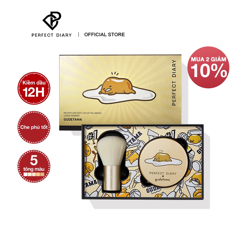 Phấn nén Perfect Diary X Sanrio MagicStay chống thấm nước kiểm soát dầu