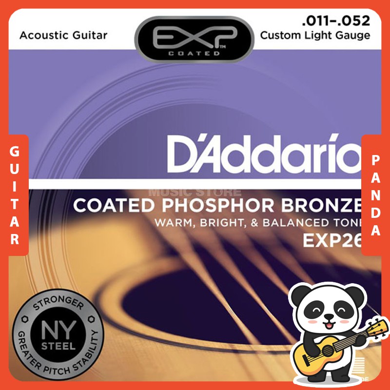 Dây Đàn Guitar Acoustic D'Addario EXP26 [Size 11]