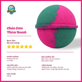 Bom tắm, Thơm Tho Sto, viên sủi bồn tắm sủi màu sắc CHÁN CƠM THÈM BOMB, bath bomb