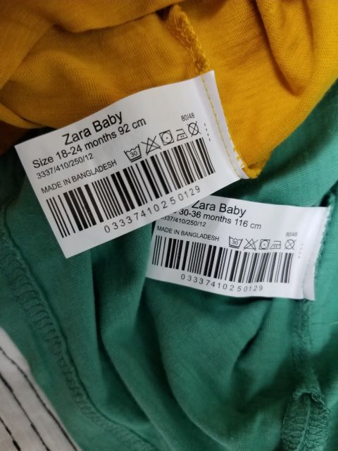 Áo thun Zara bé trai hàng Bangladesh xuất dư xịn
