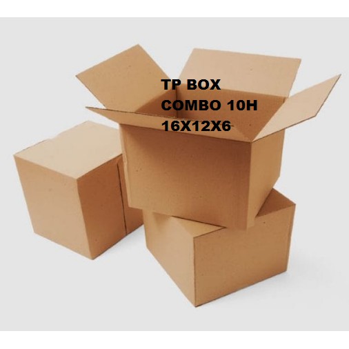 Thùng giấy carton size 16x12x6 bộ 10 hộp giấy carton