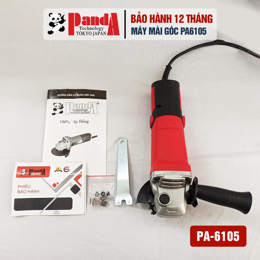 [Mã BMBAU50 giảm 7% đơn 99K] Máy mài góc, đánh bóng vật dụng, cắt nhôm sắt PANDA PA6105 công suất 600W cao cấp