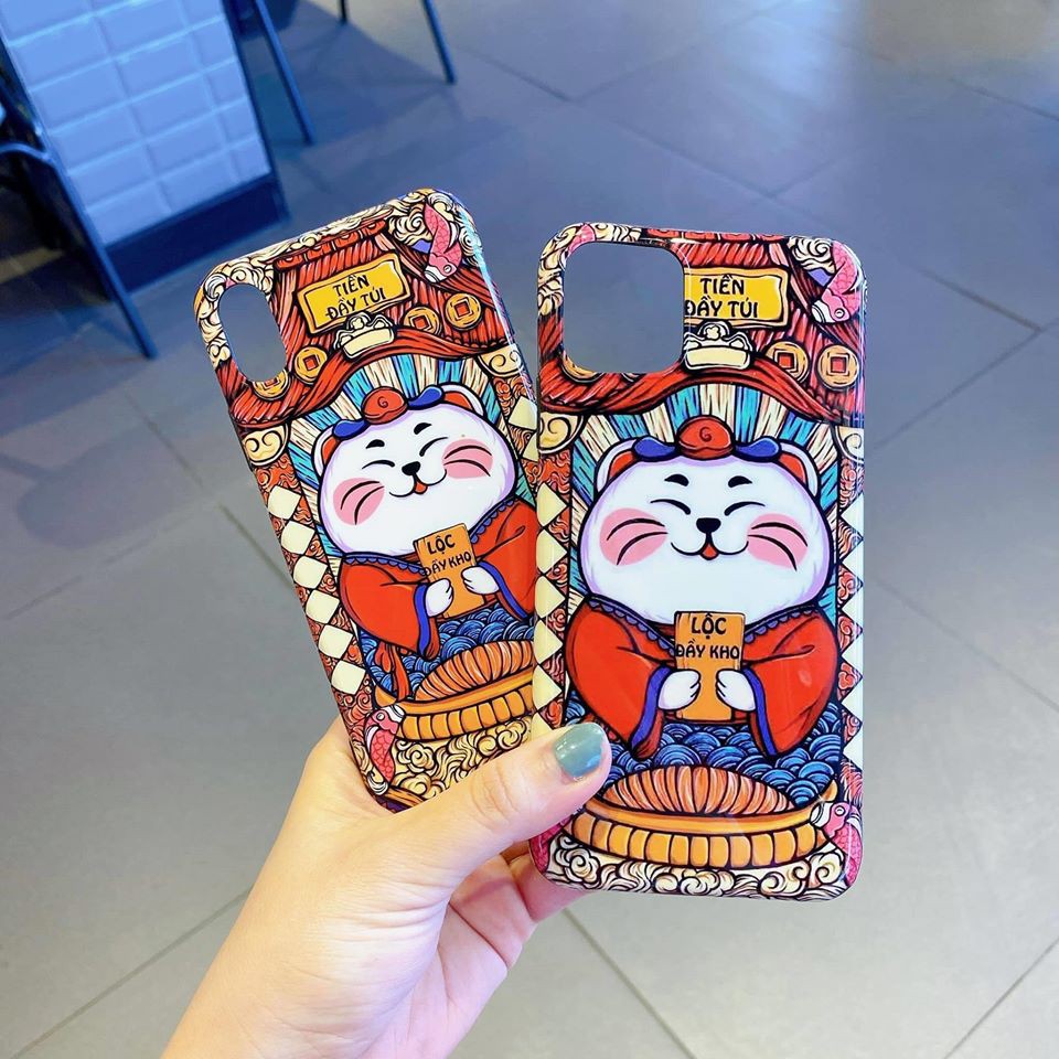 Ốp lưng iphone - Ốp iphone mèo thần tài chibi  full viền ip /6/6plus/6s/6splus/7/7plus/8/8plus/x/xs/11/12/pro/max/plus/