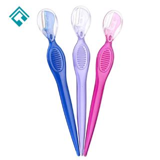 [Hàng mới về] Dao Cạo Lông Mày Trong Suốt Bằng Thép Không Gỉ Chất Lượng Cao