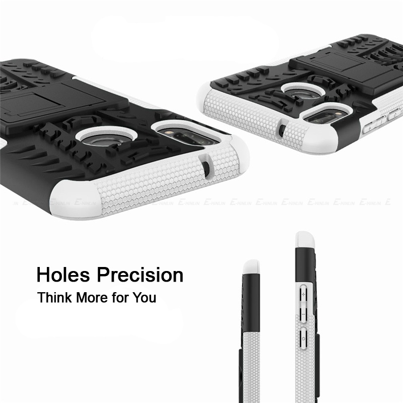 Ốp Điện Thoại Silicon Phối Nhựa Hybrid Kiểu Áo Giáp Gắn Giá Đỡ Cho HuaWei Nova 7i 7 6 SE 5i Pro 5Z 4e 3e 2i Lite 3 Plus