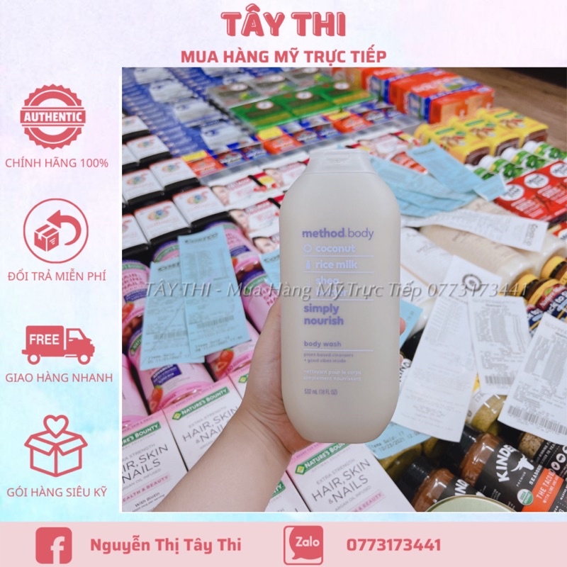 Sữa Tắm Method Body 532ml - Mỹ