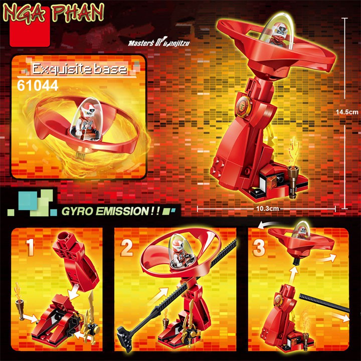 Con Quay Lốc Xoáy Ninja Digital Ninjago Lego Prck Đồ Chơi Xếp Hình Lắp Ráp