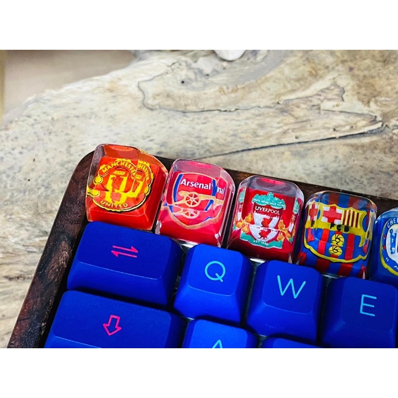Nút bàn phím cơ CLB Bóng Đá.Keycap resin.Keycap Artisan