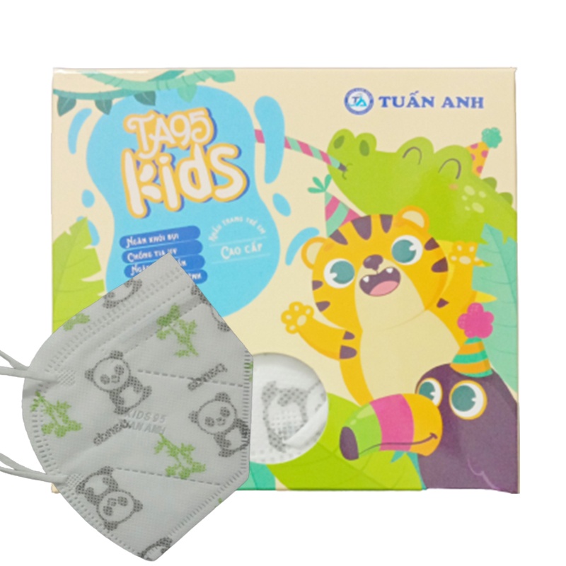 Khẩu trang trẻ em thời trang cao cấp chống bụi và vi khuẩn N95 KIDS Tuấn Anh, Health Kingdom, 10 chiếc/ hộp