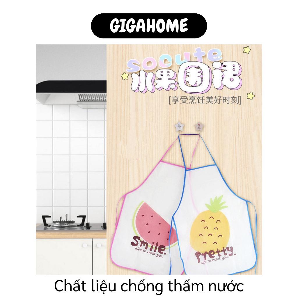 Tạp Dề Nấu Ăn GIGAHOME Tạp Dề Hình Trái Cây, Chất Liệu Vải Chống Thấm Tốt, Đảm Bảo Vệ Sinh 7586