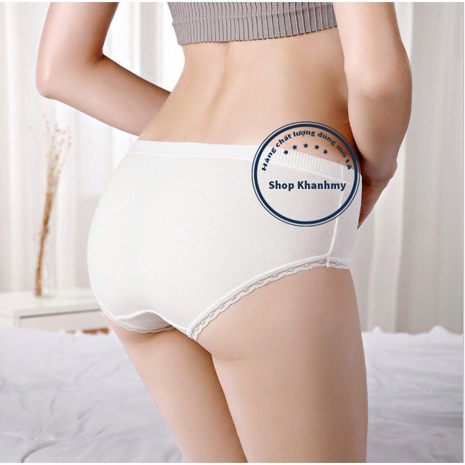 Quần lót nữ Cotton viền ren lưng thun có chọn size chọn màu QL05 | BigBuy360 - bigbuy360.vn