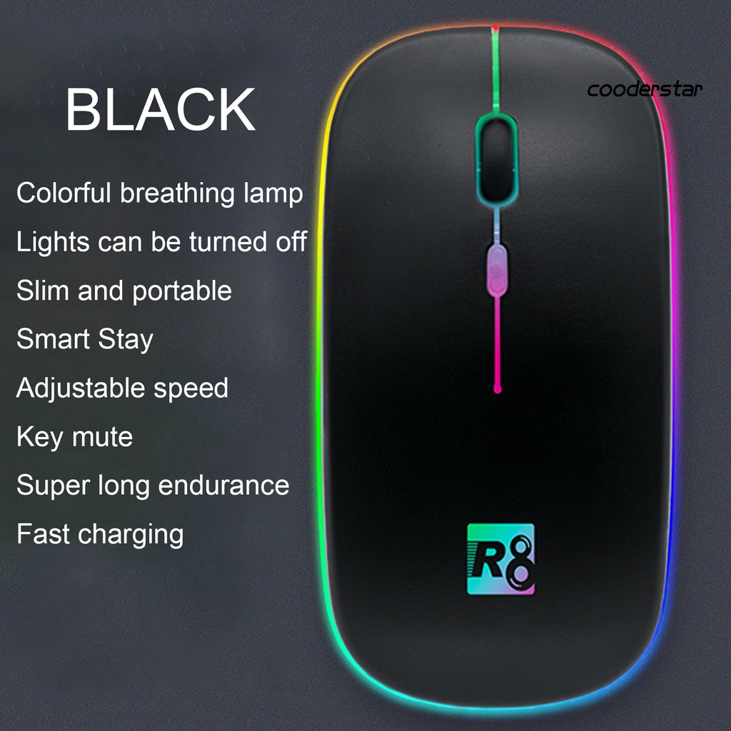 Chuột Không Dây Có Đèn Led R8-A6 Cho Máy Tính