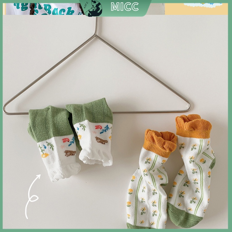 Set 5 Đôi Vớ Bằng Vải Cotton Thoáng Khí Dễ Thương Chất Lượng Cao Cho Trẻ Em