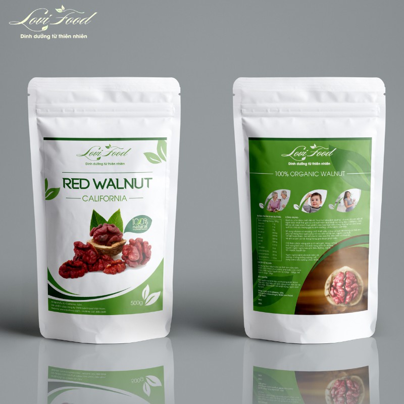 HẠT ÓC CHÓ ĐỎ TÁCH VỎ MỸ - 500gram HẠT CAO CẤP nhập khẩu 100% từ California - Lovi Food Việt Nam | BigBuy360 - bigbuy360.vn