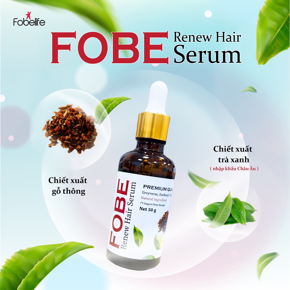 Serum Fobe Renew Hair Làm Đen Tóc Kích Thích Mọc Tóc Giúp Tóc Chắc Khỏe Giảm