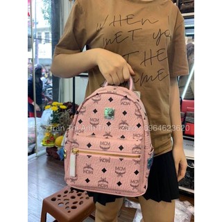 BALO McM MÀU HỒNG NHẠT SIZE M - SIZE 28