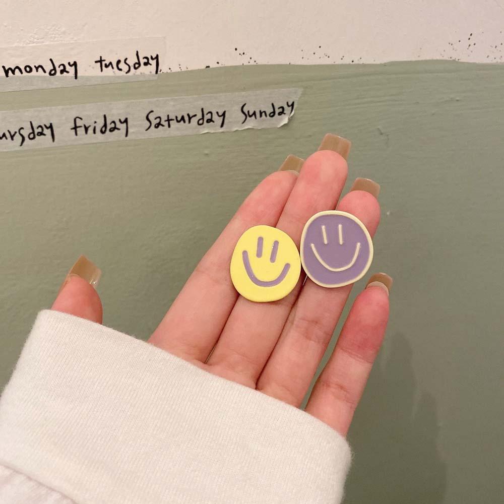 Bông Tai Hình Mặt Cười Thời Trang Hàn Quốc Cho Nữ