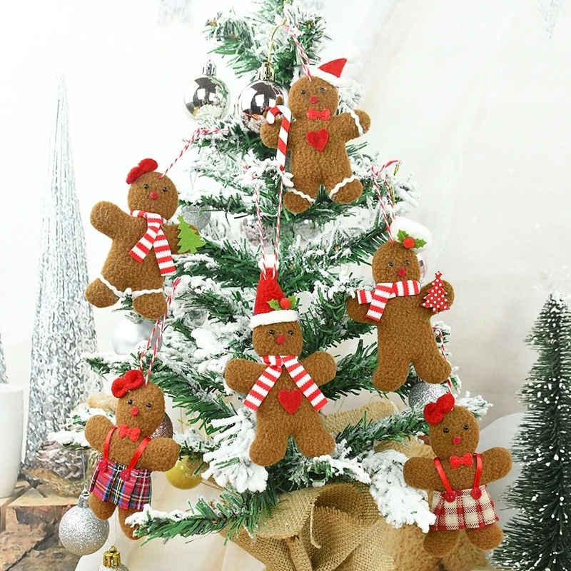 [Hàng Giáng Sinh] Set 3 Búp Bê Người Bánh Gừng / Bánh Gừng Trang Trí Cây Thông Noel Dễ Thương