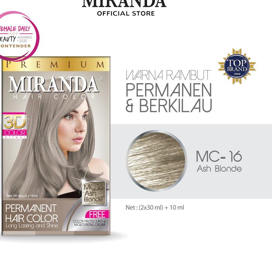 ✦Giảm Giá✦ Màu Nhuộm Tóc Miranda MC16 Ash Blonde 30ml