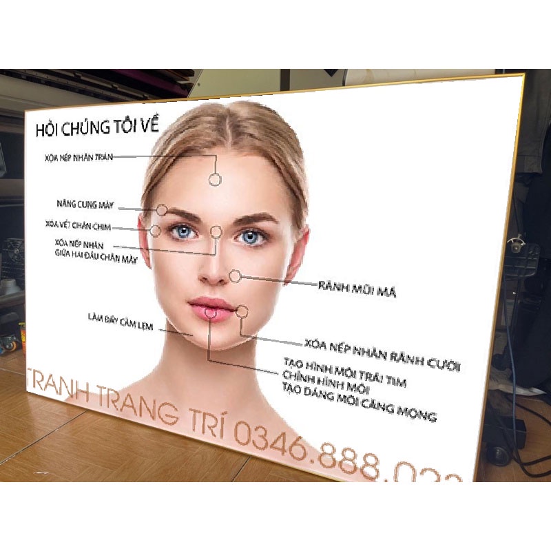 Tranh Spa, thẩm mỹ tranh Tráng gương CAO CẤP giá tại xưởng