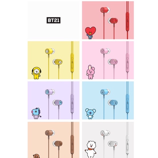 TAI NGHE CÓ DÂY BT21 BABY CHÍNH HÃNG ROYCHE