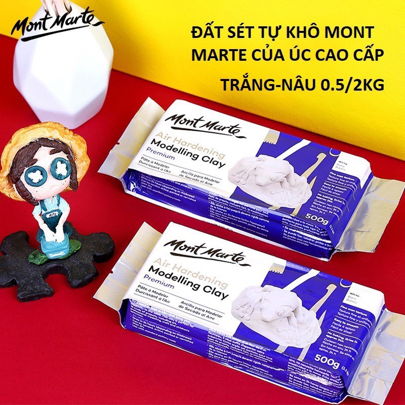 Đất Sét Tự Khô Mont Marte - Air Hardening Modelling Clay