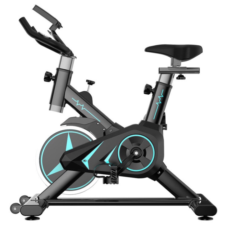 Xe đạp tập thể dục tại nhà AirBike Fitness 585 đo nhịp tim đồng hồ Bánh xe siêu yên tĩnh, Xe đạp tập gym thể thao