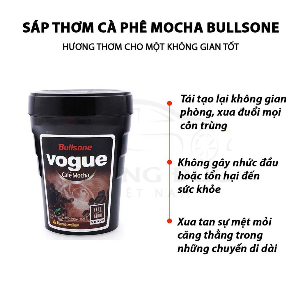 Sáp thơm cafe TRUNGDUCVN khử mùi oto - BullSone Cafe Mocha