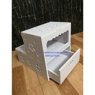 Kệ để chân nail - Tiện lợi - có ngăn kéo - Loại dày