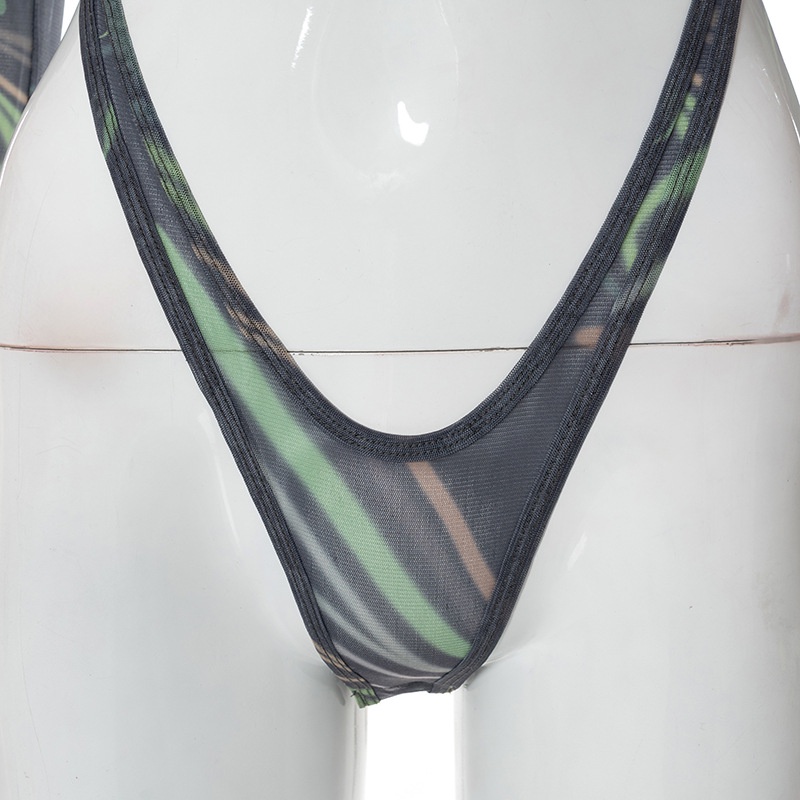 Bộ Bodysuit In Họa Tiết Phối Lưới Gợi Cảm Cho Nữ | BigBuy360 - bigbuy360.vn