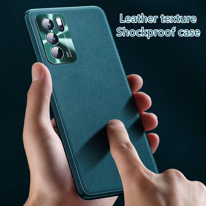 Ốp Điện Thoại Da Mềm Màu Trơn Bảo Vệ Camera Chống Sốc Cho Oppo Reno 7 6 5 6z Pro Plus Reno5 Reno6 5G