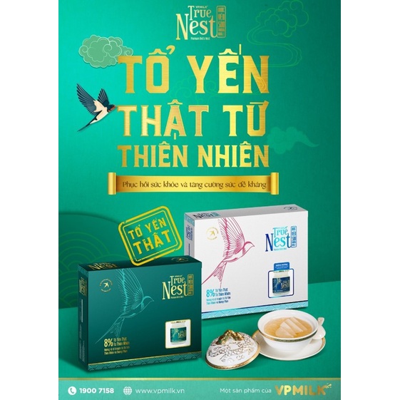 Tổ yến nguyên chất chưng gừng VPMilk True Nest (Combo 6 lọ x 70 ml)