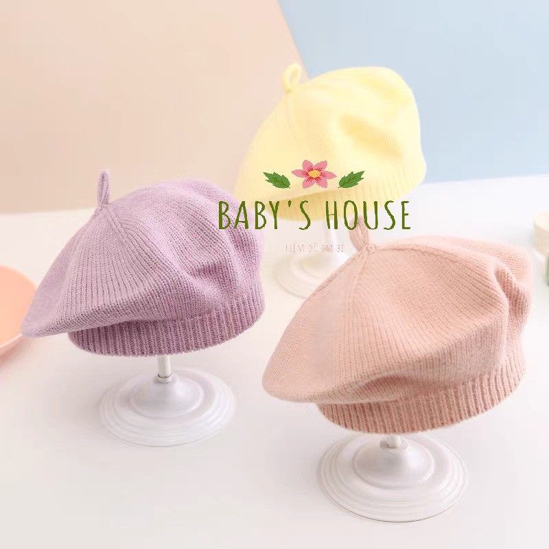 Mũ nồi len trơn phong cách hàn quốc đáng yêu cho bé  MN78 Nana Baby