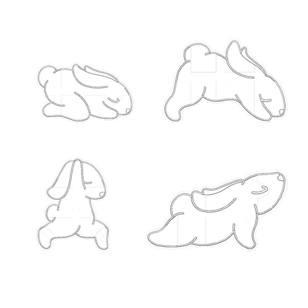 SUENIN Set 4 Khuôn Cắt Tạo Hình Hoạt Hình Dễ Thương Dùng Để Trang Trí Bánh