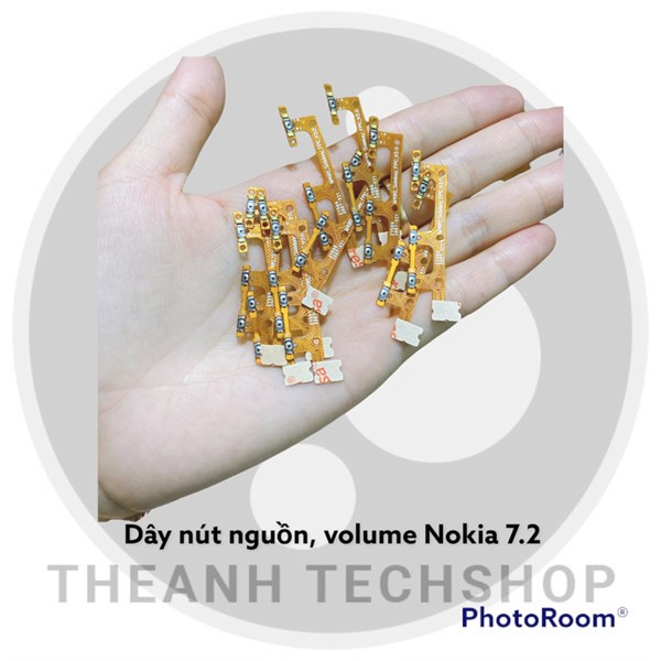 Dây nút nguồn , nút chỉnh âm lượng gắn trong Nokia 7.2