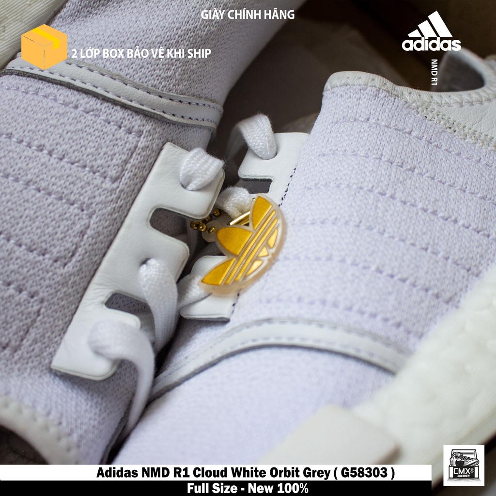 [ HÀNG CHÍNH HÃNG ] Giày Adidas NMD R1 Cloud White Orbit Grey ( G58303 ) - HÀNG CHÍNH HÃNG 100%