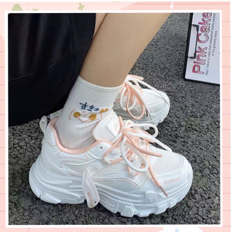 Giày thể thao nữ nâng đế dễ thương Hirostore