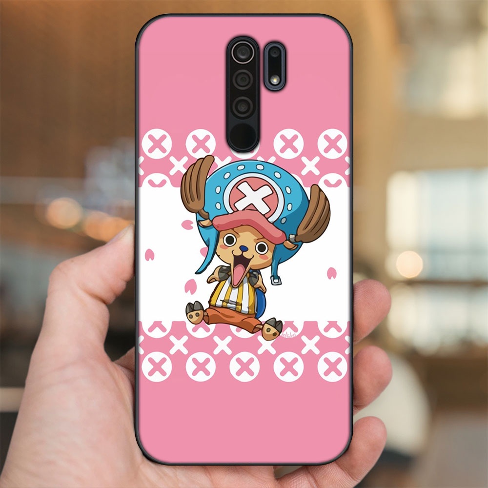 Ốp lưng Xiaomi Redmi 9 viền đen in hình Chopper One Piece Đảo Hải Tặc