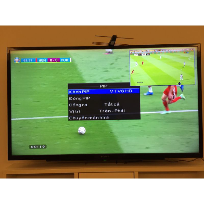 Đầu thu truyền hình kỹ thuật số mặt đất DVB T2, xem Đội tuyển VN đá vòng loại WORLD CUP miễn phí các kênh VTC, VTV-BH1