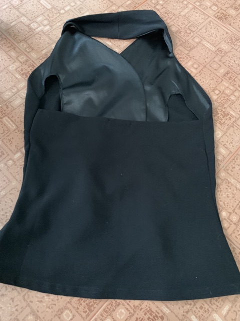 Thanh lý set vest hở lưng màu đen