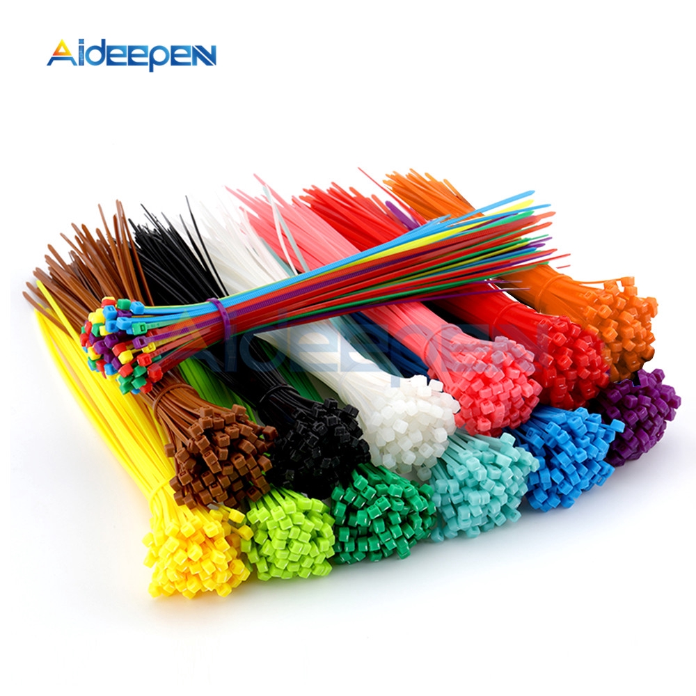 100pcs/bag 200mm Self-locking Nylon Cable Ties 8inch 12 color Plastic Zip Tie Wire Binding Wrap Straps Fasten Cable | BigBuy360 - bigbuy360.vn