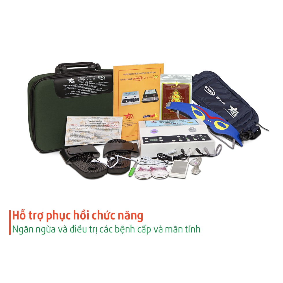 Combo Kính mắt massage điện xung kèm dây dùng cho máy vật lý trị liệu MPT8-12 - Phụ kiện máy vật lý trị liệu MF5 - 08N
