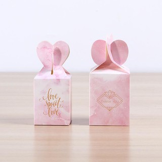 HT1 Hộp quà gấp trái tim 6*6*8cm