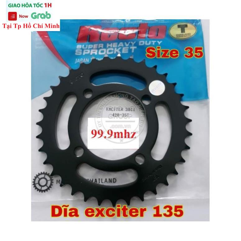 Nhông Sên Đĩa Ex135 Đời 2011-2014 Recto Chính Hãng Có Tem 3D 7 Màu Phân Biệt Hàng