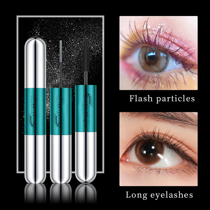 COCUTE 4D Double Head Mascara Black Waterproof Thick Eyelashes 8g