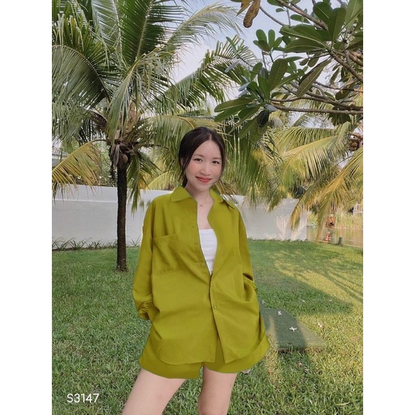 (SBKN36 Sét sơ mi tặng  kèm áo 2 dây bigsize Kim Ngân 50 kg đến 100kg (M/L/Xl/Xxl)