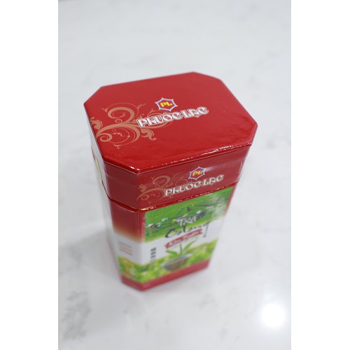 Hộp Trà ô long cao cấp  250g - Hộp trà biếu cao cấp Kim Tuyên Phước Lạc